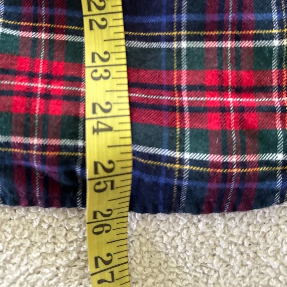 Gap X Pendleton Pajama Top Womens Small Red Tartan Plaid Flannel Classic Lounge